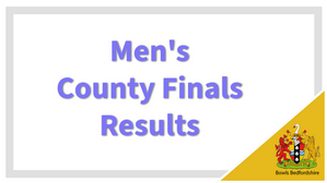Men's County Finals Results 2025