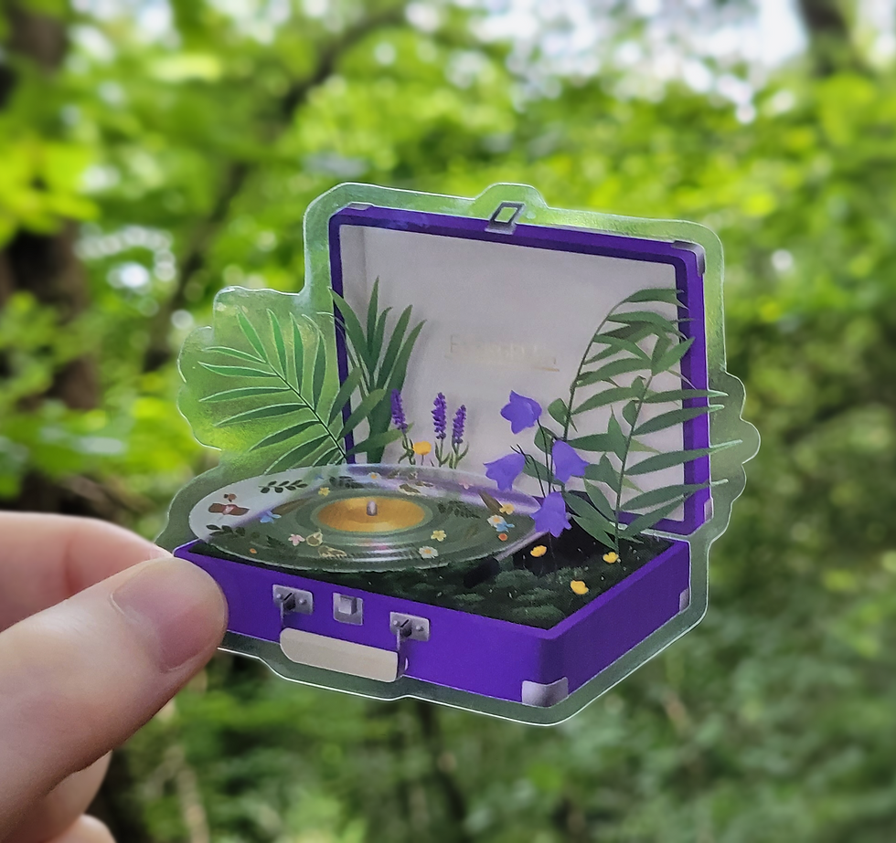 Evergreen - Transparent Vinyl Sticker