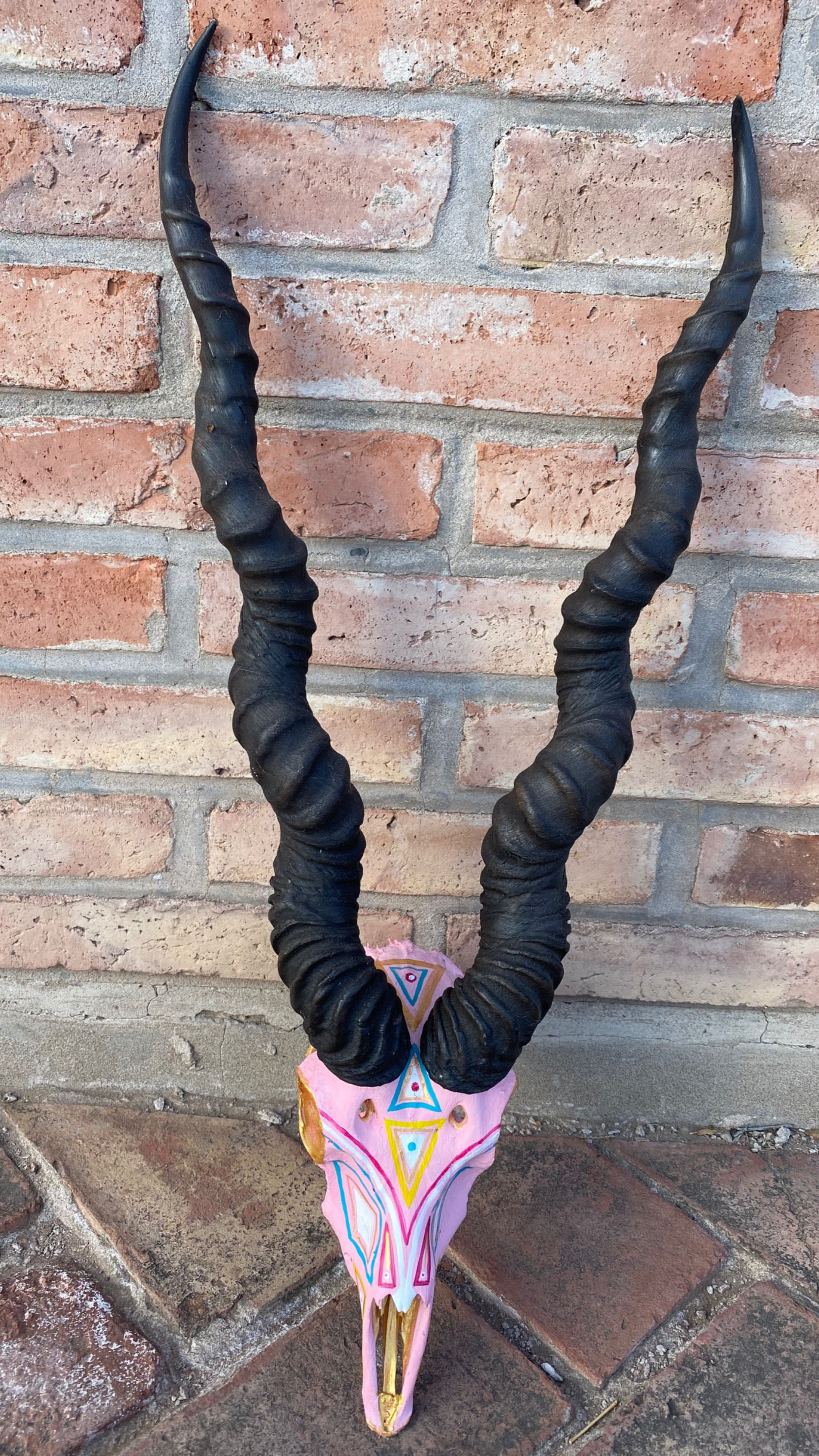 Antelope Handcrafted Deco Skull