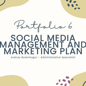 Social Media Management and Marketing Plan