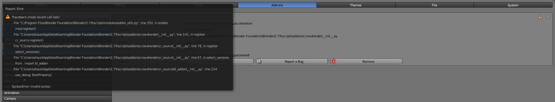 Can't enable CrowdRender in Blender? content media
