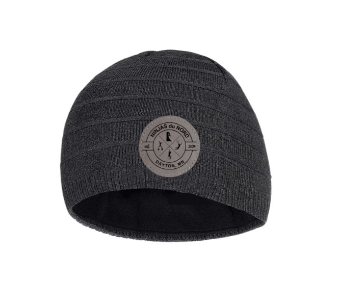 Thumbnail: Knit Beanie Hat - Ninjas Du Nord Obstacle Badge