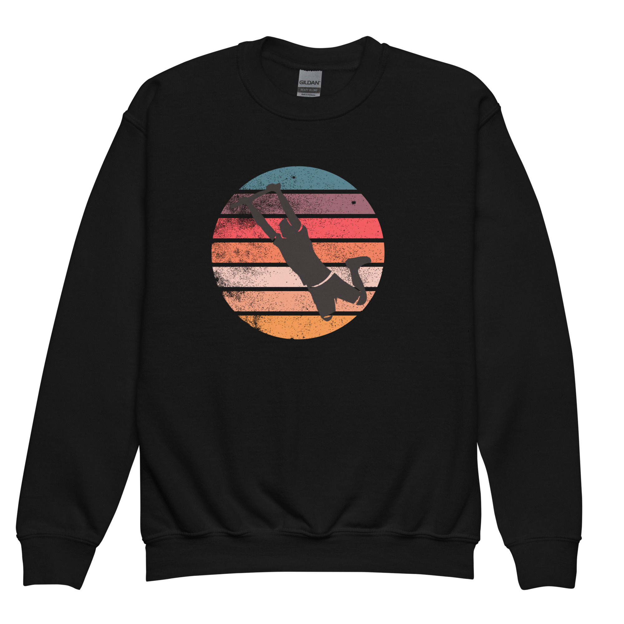 Youth Sunset Ninja Crewneck Sweatshirt