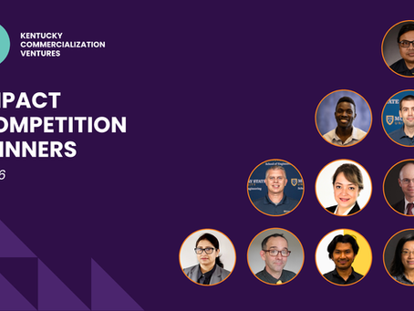 A grid of the 10 winners photos with the KCV logo and the title "IMPACT COMPETITION WINNERS 2026"