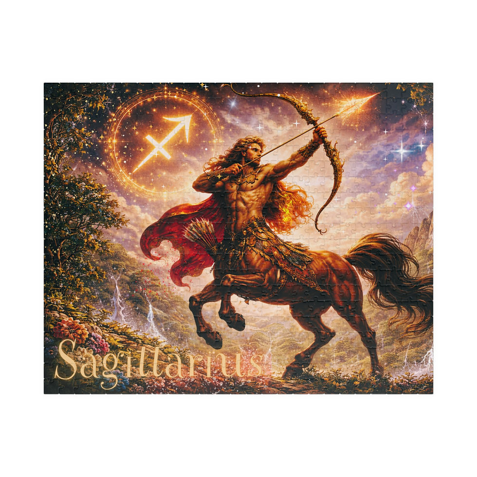 Thumbnail: Sagittarius Zodiac Jigsaw Puzzle – The Celestial Archer Mythic Art