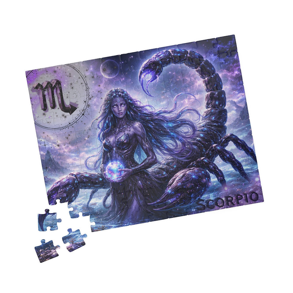 Thumbnail: Scorpio Zodiac Fantasy Puzzle – Mystic Scorpion Goddess Jigsaw