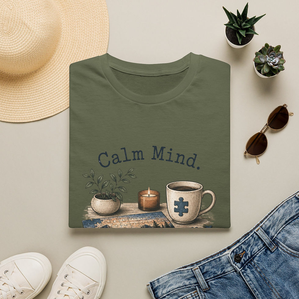 Thumbnail: Calm Mind, Busy Hands T‑Shirt — Cozy Crafting & Self-Care Tee