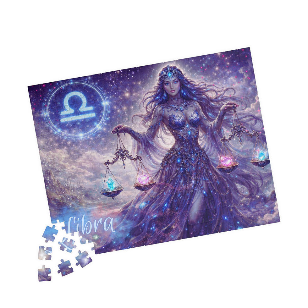 Thumbnail: Libra Zodiac Puzzle — Mystical Scales Jigsaw (110–1014 pcs)