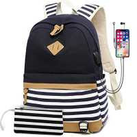 Mochila rayas blanco y negro