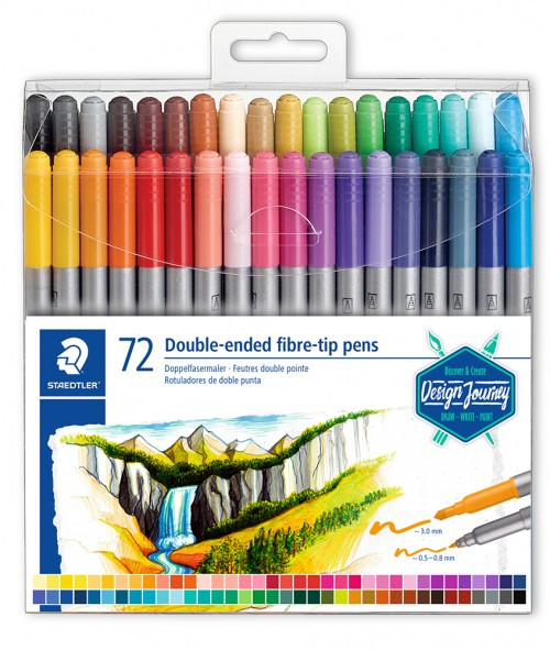 Rotuladores con 72 colores
