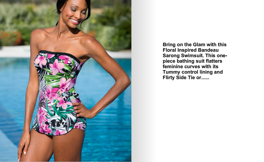 sarong bandeau swimsuits