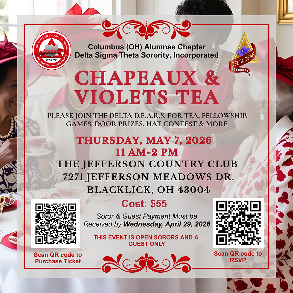 Delta D.E.A.R.S. CHAPEAUX & VIOLETS TEA