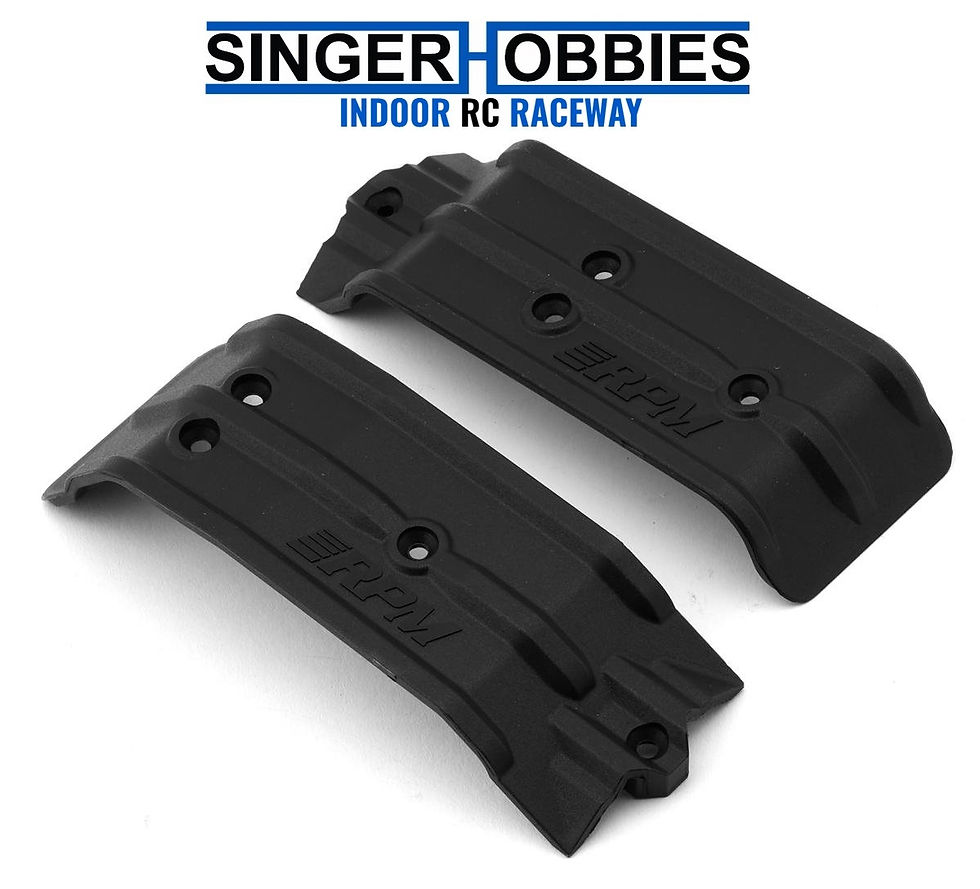 RPM 72252 Traxxas Mini Maxx Front & Rear Skid Plates Set (Black)