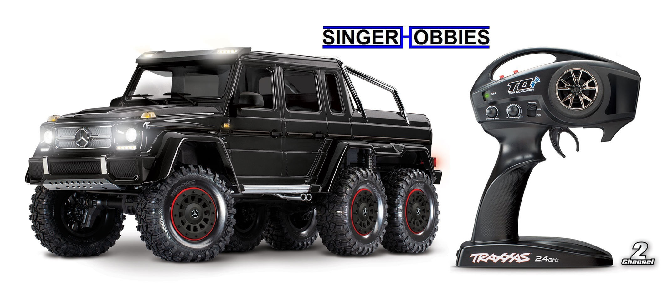 Traxxas 88296-4 TRX-6 Scale and Trail Crawler Mercedes-Benz G 63 AMG 6x6 TQi RTR