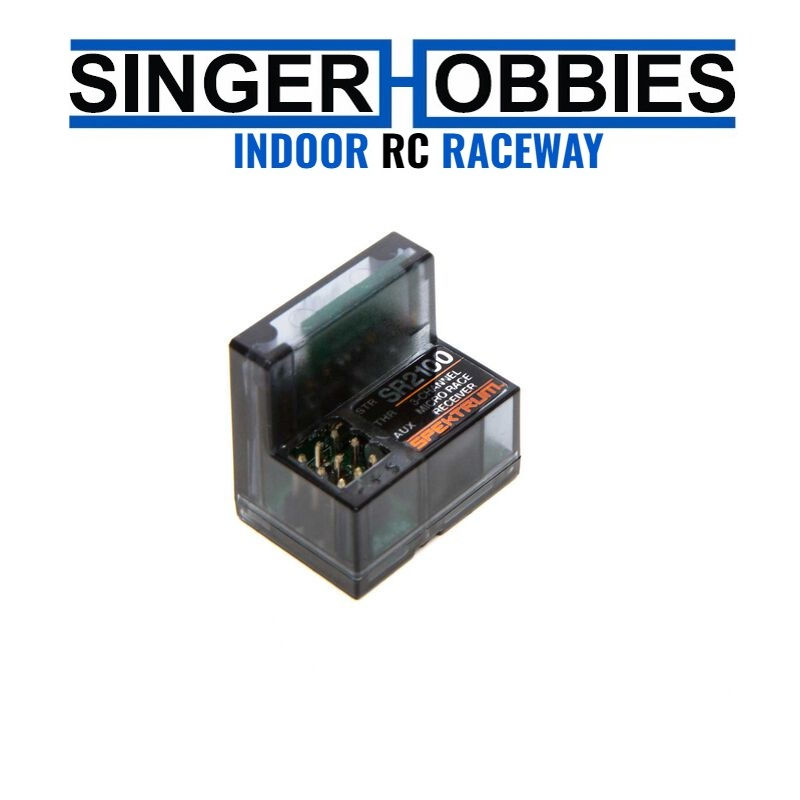 Spektrum SPMSR2100 SR2100 DSMR 3-Channel Micro Race Receiver w/ Built in Antenna