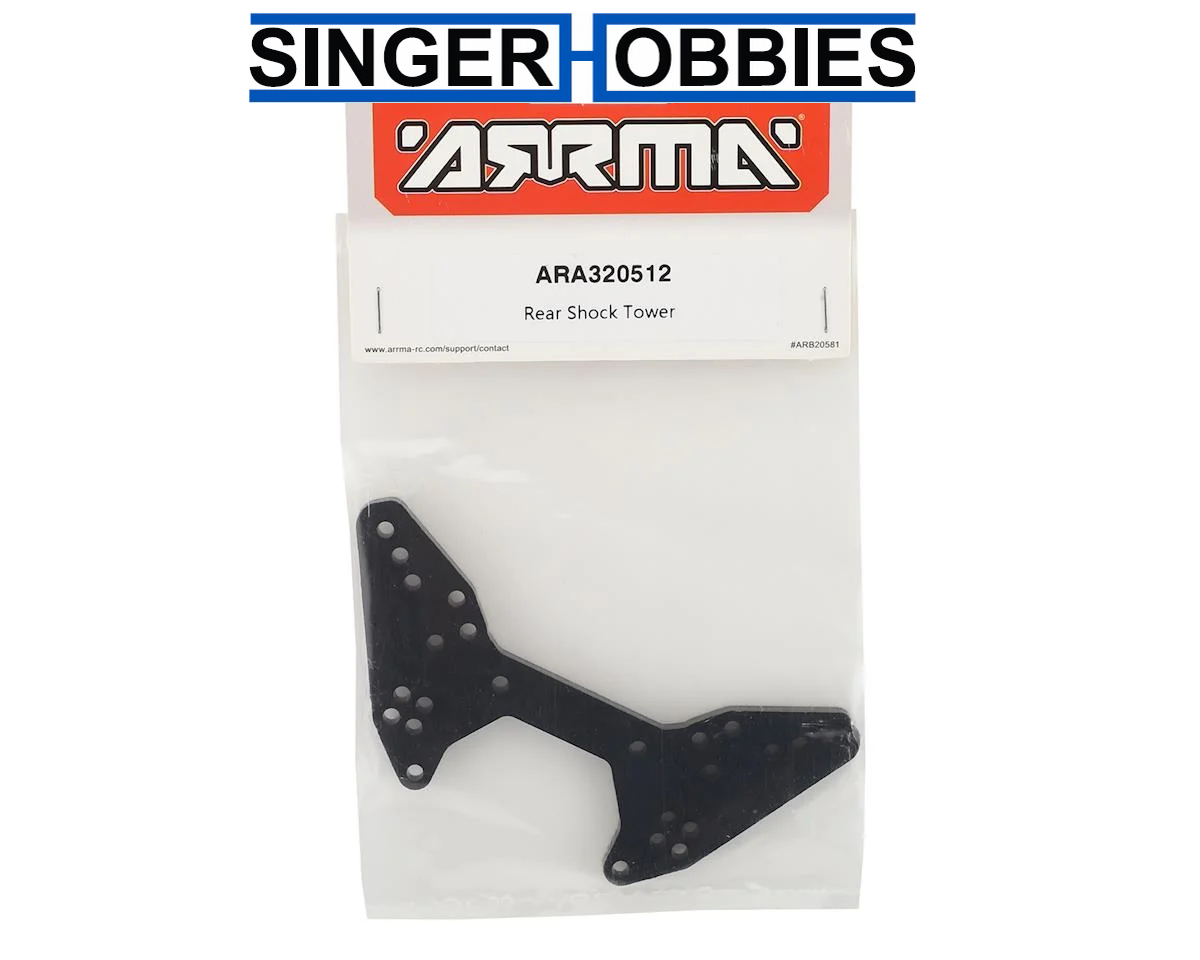 ARRMA ARA320512 6S Infraction/Limitless Aluminum Rear Shock Tower