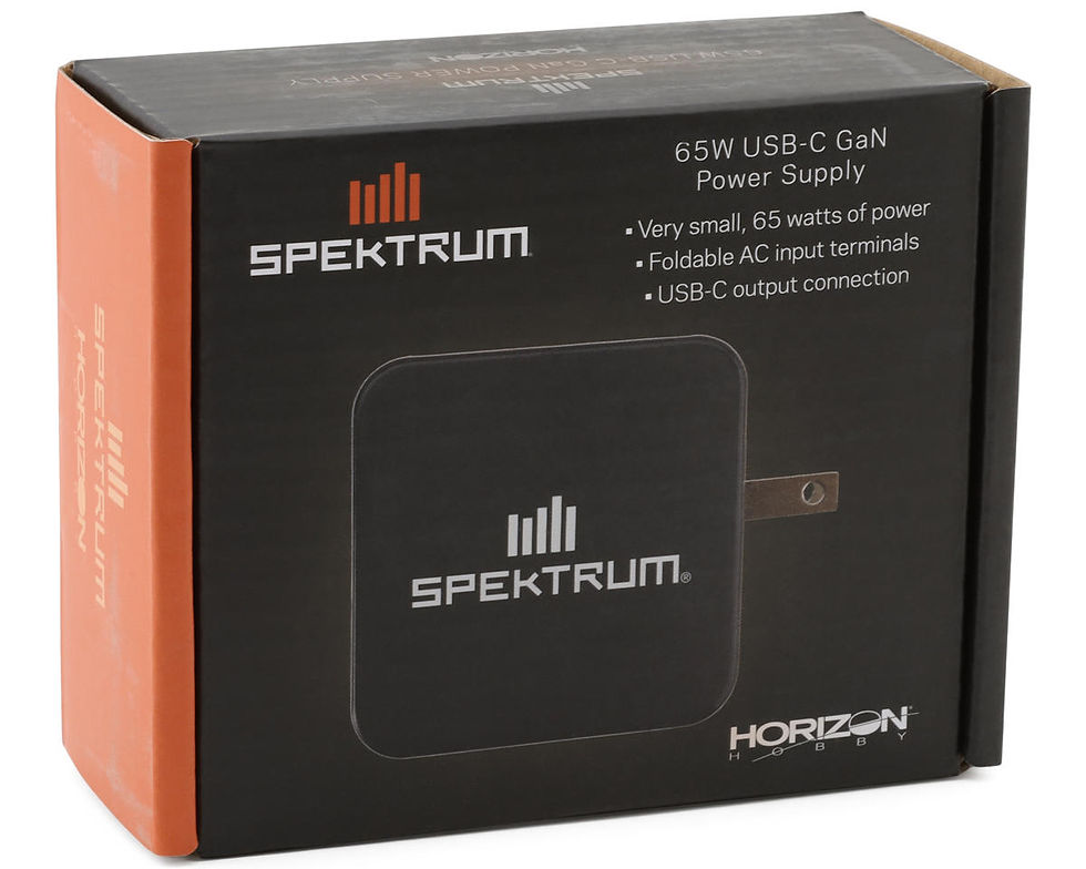 Spektrum SPMX-1027 65W USB-C GaN Power Supply w/Type-C Charge Cable