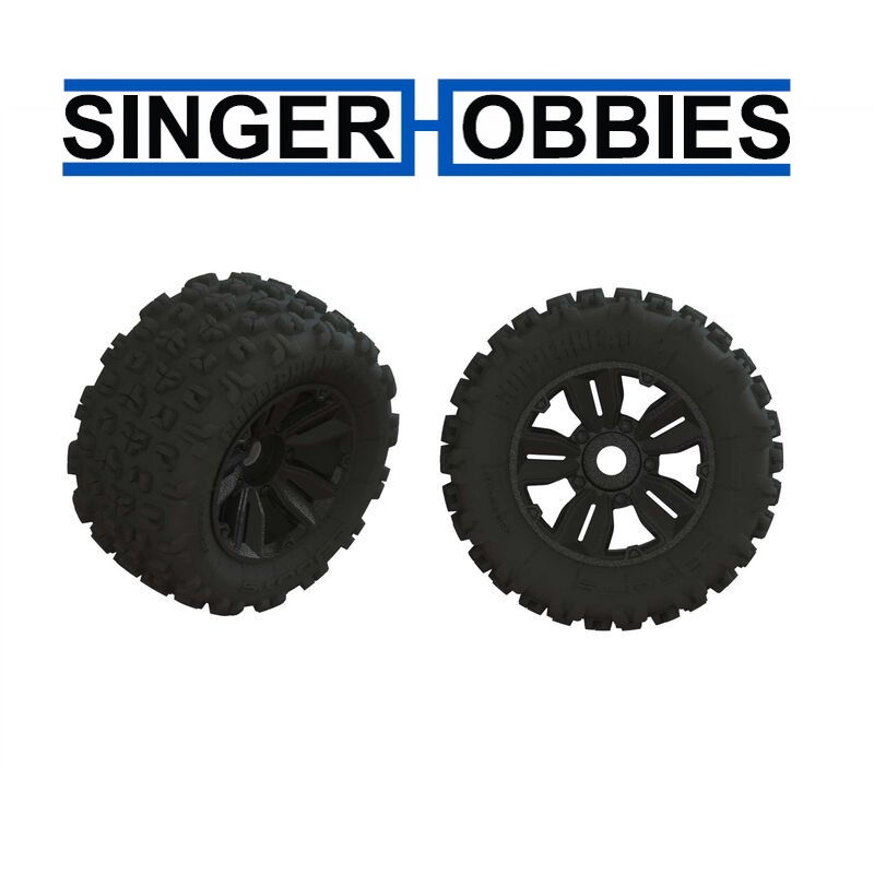 ARRMA ARA550061 1/5 dBoots Copperhead2 SB MT Front/Rear 3.9 24mm Hex Tires