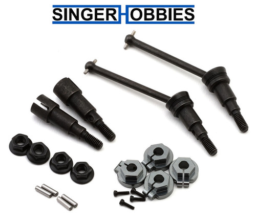 LOSI LOS-1929 1/12 NASCAR Metal Drive Axle Set w/Aluminum Hexes