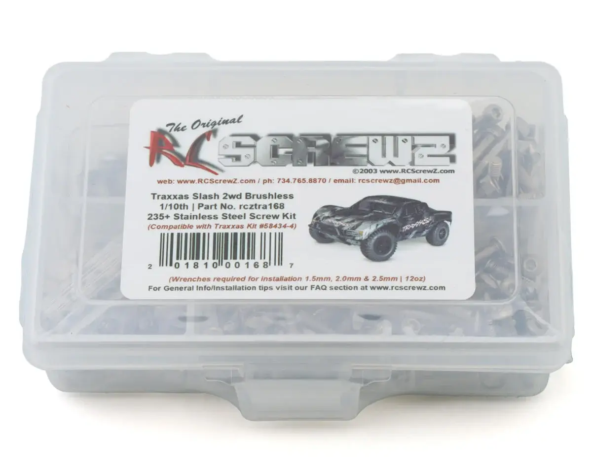 RC SCREWZ RCZTRA168 Stainless Steel Screw Kit Traxxas Slash VX3 1/10 2WD 2026