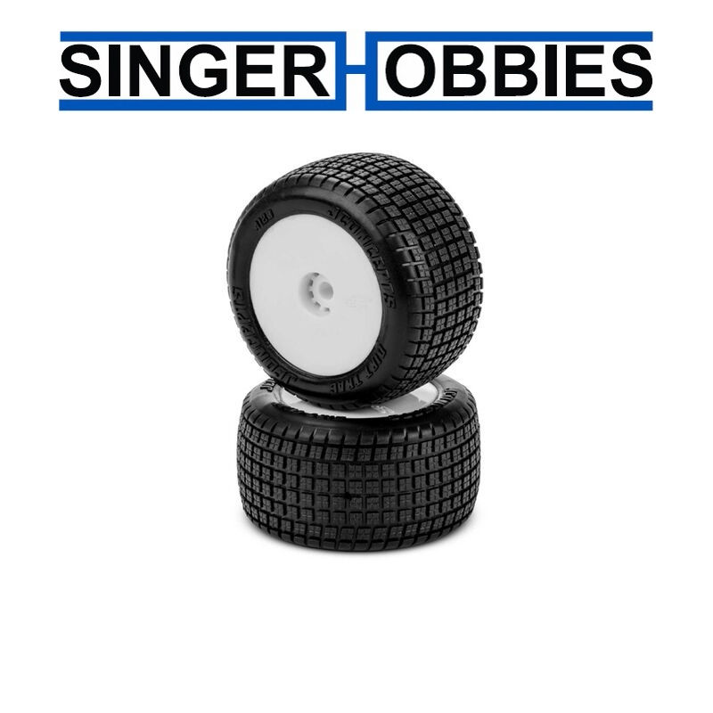 JCONCEPTS 4120-1221 1/16 Dirt Trac Mini Rear Mini-B 2WD Buggy Tires Green
