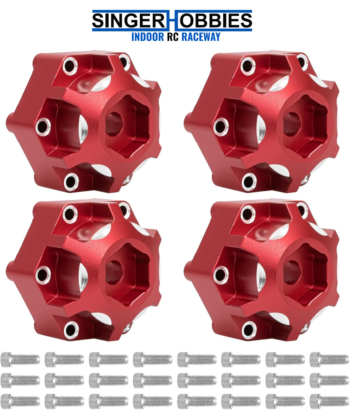POWERHOBBY PHB7536 Aluminum 6x30 to 12mm Hex Adapters (4) Pro-Line MX28 633701