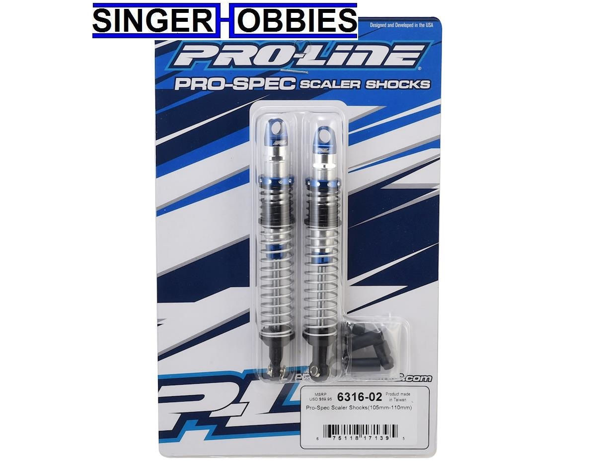 Pro Line 6316-02 Pro-Spec Scaler Shocks (105mm-110mm) SCX10 / TRX-4