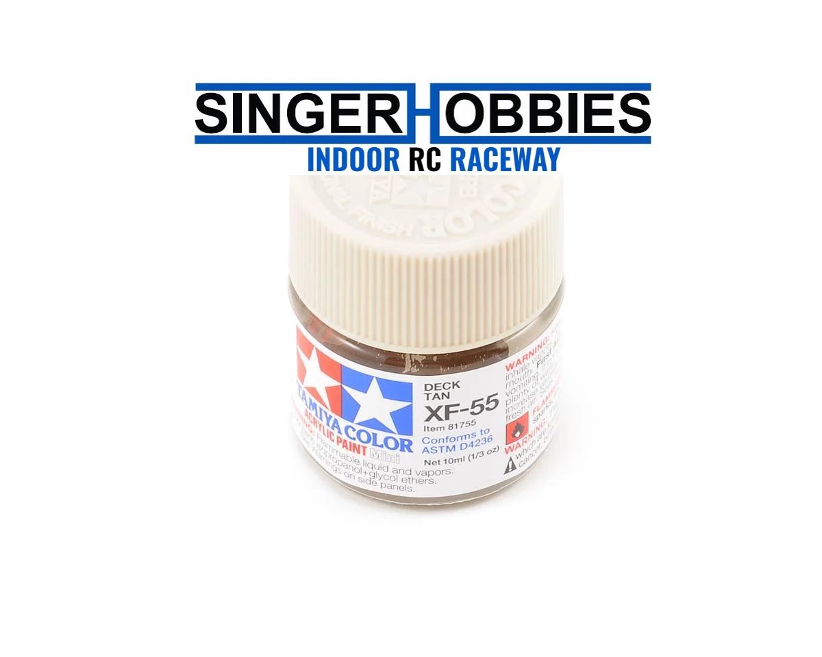 TAMIYA TAM81755 XF-55 Flat Deck Tan Acrylic Paint (10ml)
