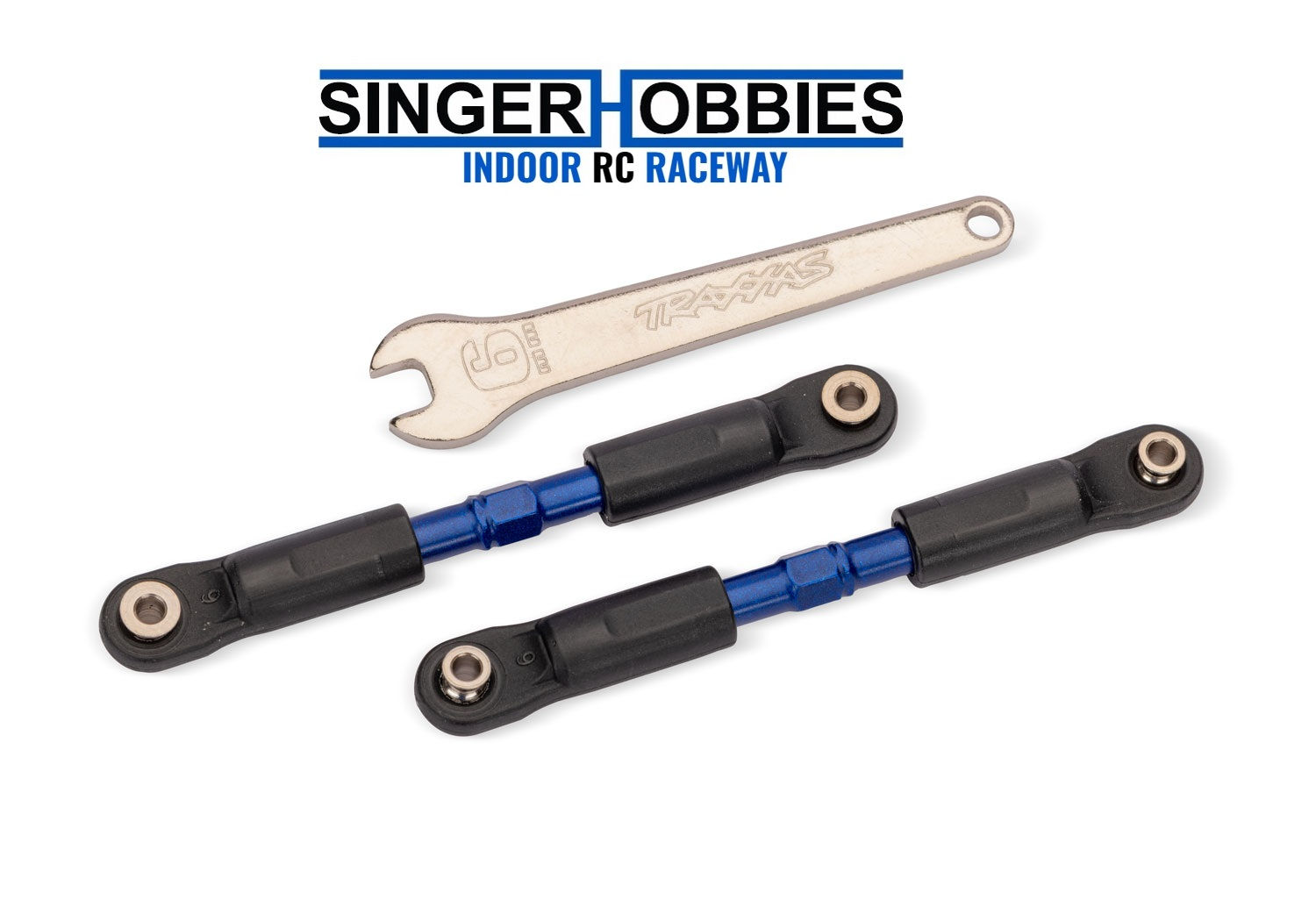 Traxxas 7493-BLUE Adjustable Gray Steel Long Camber Links (2) 2026 SLASH 4X4