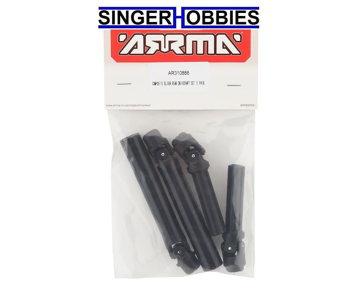 ARRMA ARAC9121 AR310888 Composite Slider Rear Driveshaft KRATON/OUTCAST 4S HH