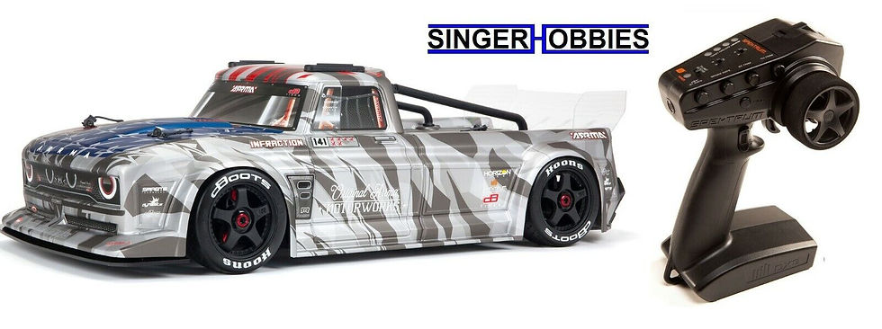 ARRMA ARA7615V2T2 1/7 INFRACTION 6S BLX V2 All-Road RC Truck RTR Silver HH