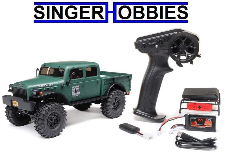 AXIAL AXI00007T2 SCX24 40s 4 Door Dodge Power Wagon 1/24 4WD RTR Mini Crawler