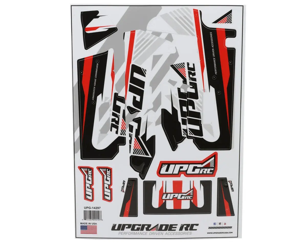 UpGrade RC UPG-14297 "Vector" Graphic Set for Losi 22S Sprint Car (Red)