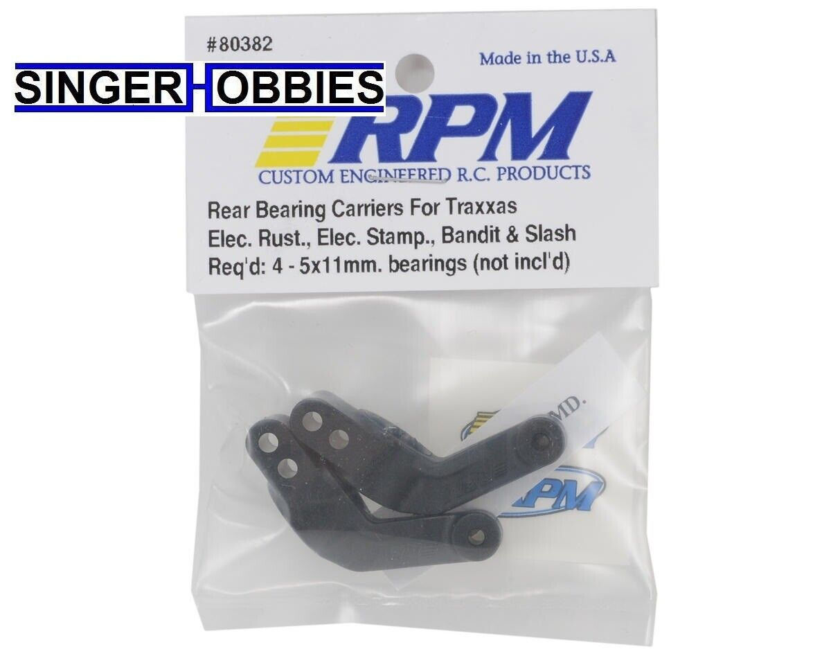 RPM 80382 Traxxas Rear Bearing Carriers (Rustler,Stampede,Bandit,Slash) HH