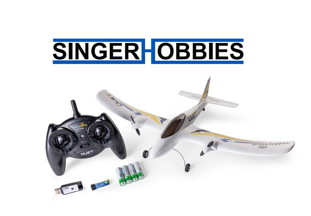 HobbyZone HBZ05300 Duet S 2 RTF RC Electric Airplane w/ Battery & Charger
