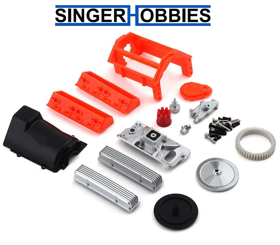 SSD SSD00299 RC Scale V8 Engine Motor Cover Kit AXIAL SCX10 II / 540 MOTOR