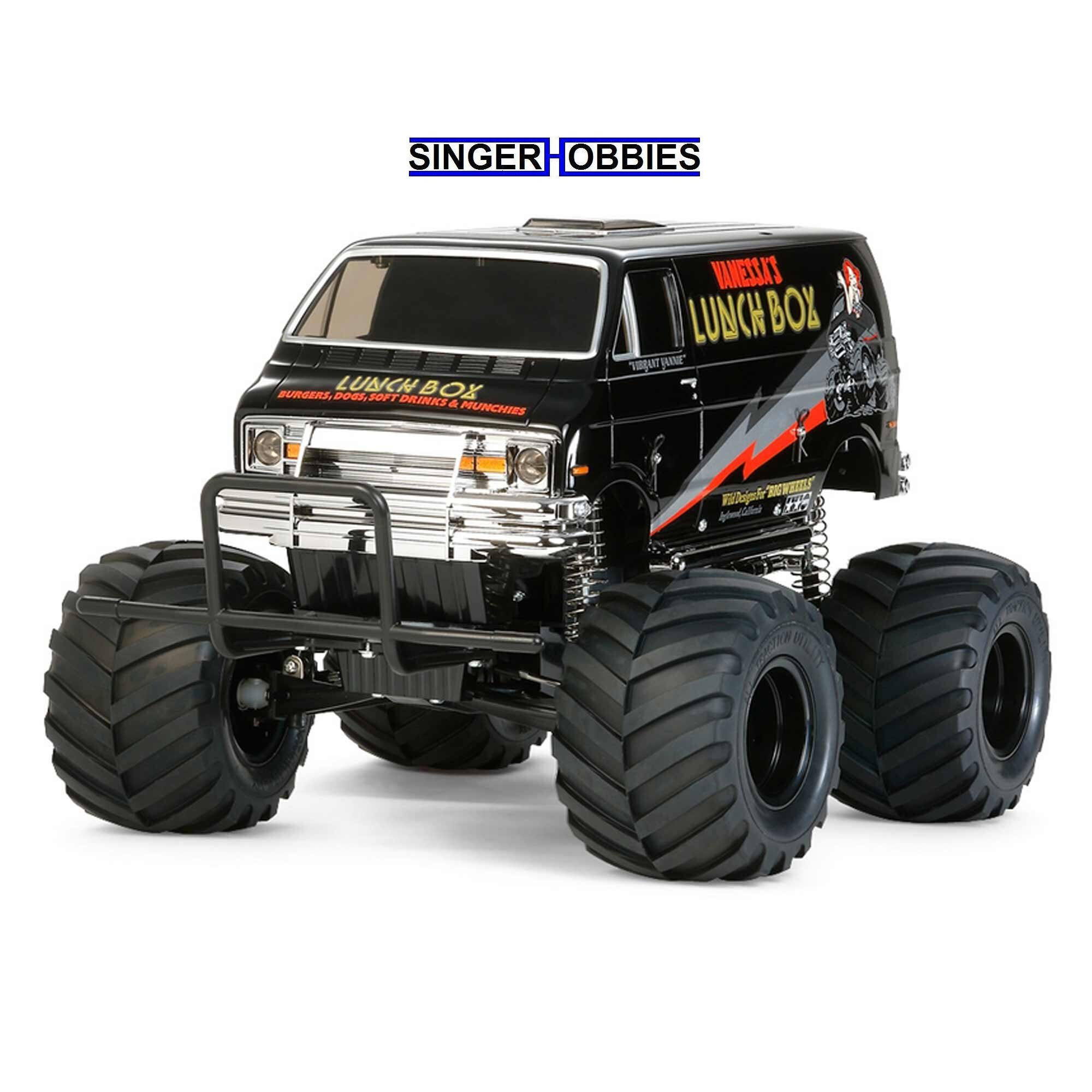 Tamiya 1/12 Lunch Box Radio Control Black Edition Unassemb Truck Kit TAM5854A