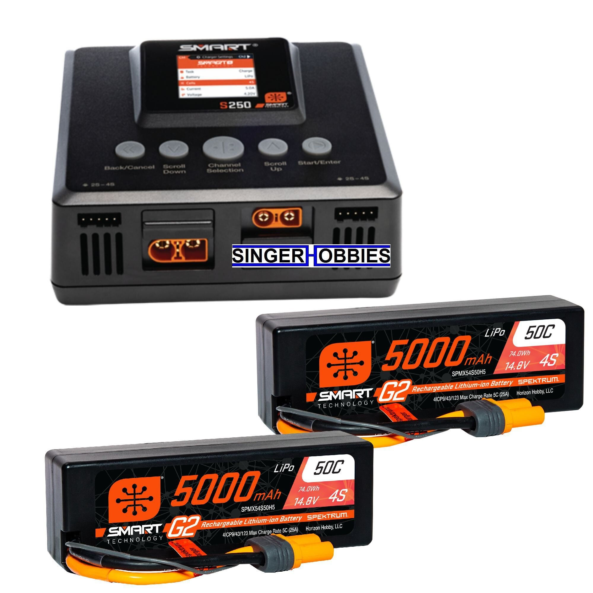 Spektrum SPMXPSS800 Smart Powerstage 8S Surface Bundle G2 IC5 4S (2) S250 Charge