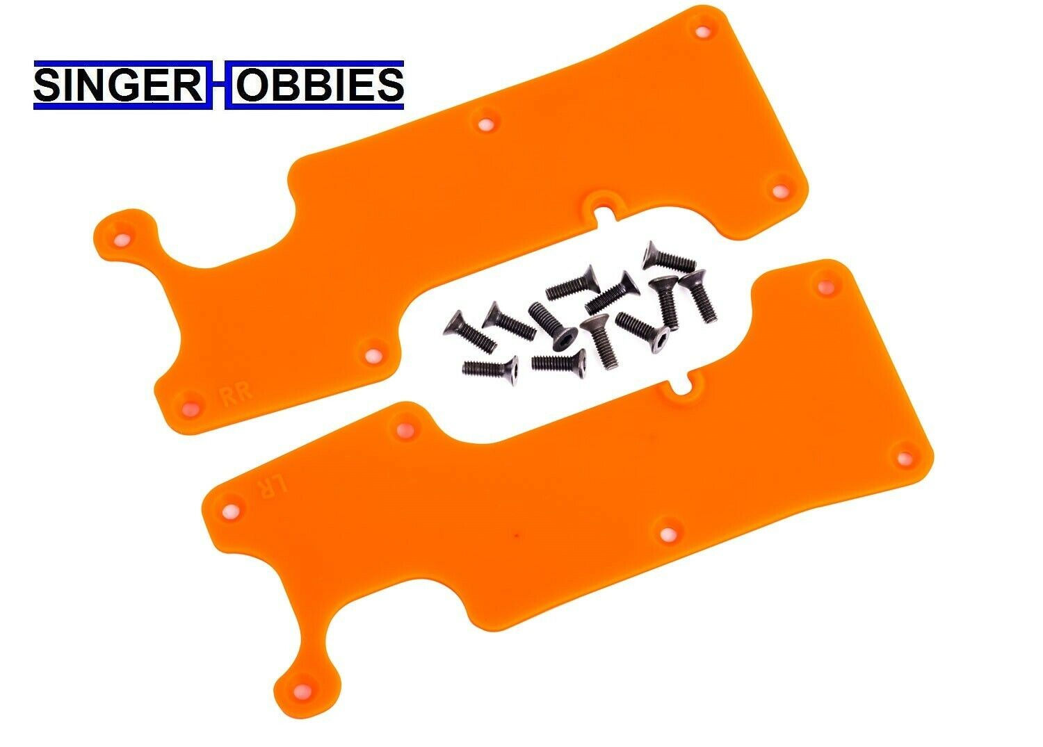 Traxxas 9634T Suspension Arm Covers ORANGE Rear left/right 2.5x8 CCS SLEDGE TRA1