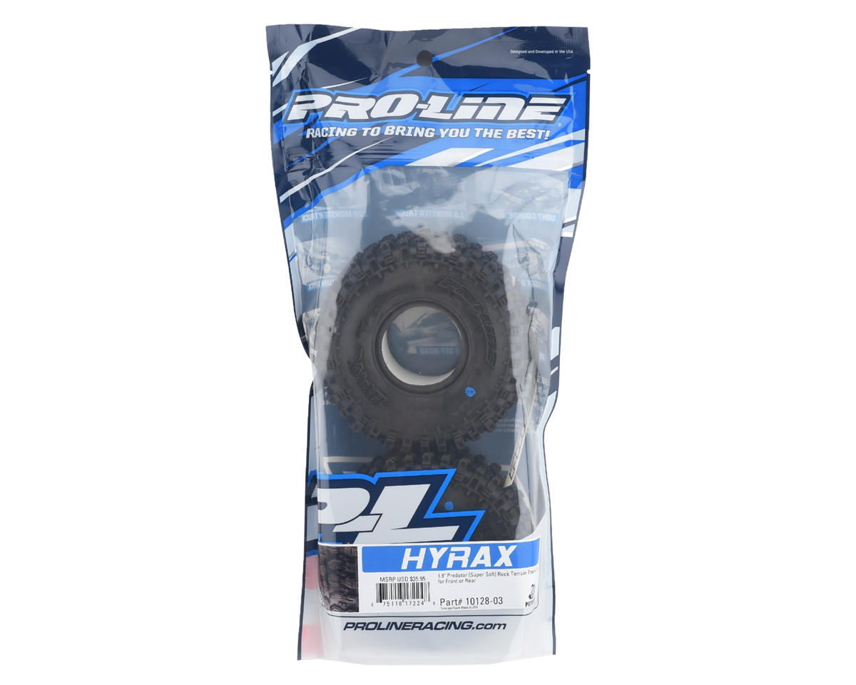 Pro Line 10128-03 Hyrax 1.9" Rock Crawler Tires (2) Predator TRX-4/SCX10 PRO