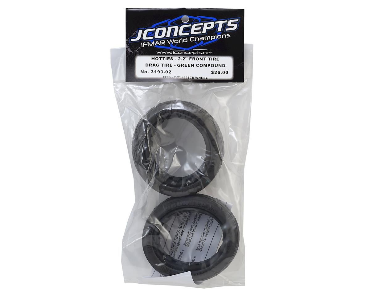 JCONCEPTS 3193-02 Hotties Street Eliminator 2.2" Drag Racing Front Tire (2) Gree