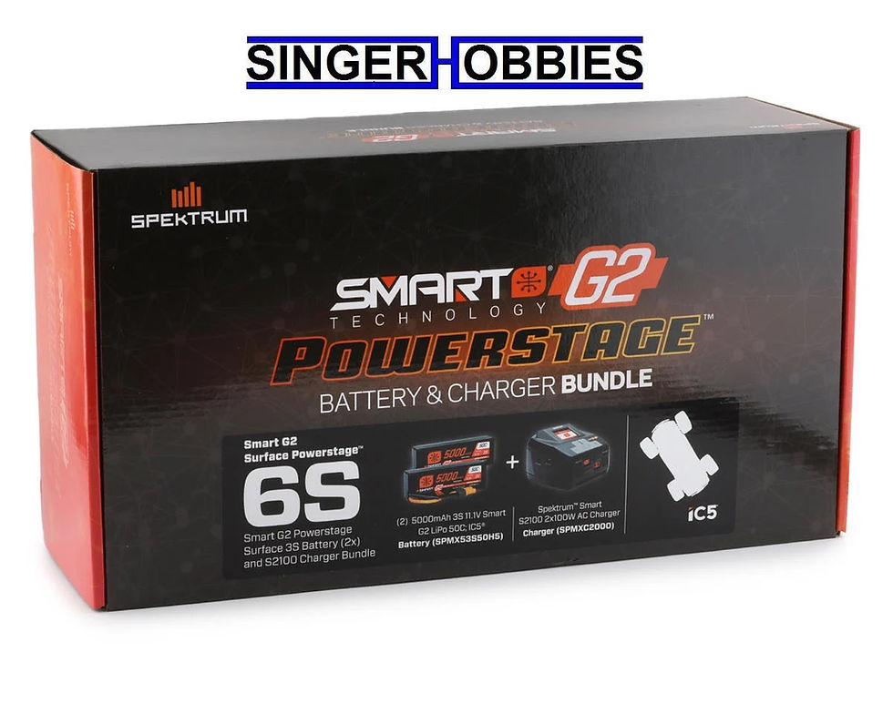 Thumbnail: Spektrum SPMXPSS650 Smart G2 PowerStage 6S Bundle (2) 3S 11.1v LiPo 5000Mah