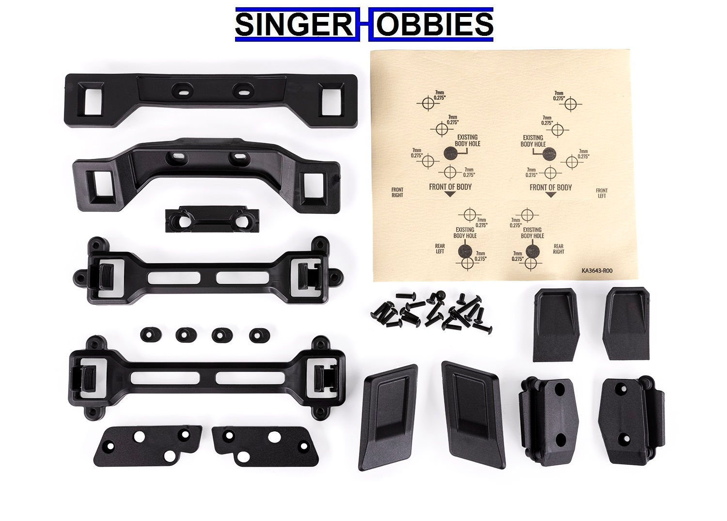 Traxxas 6928 Body Conversion Kit Slash 4X4 (for Clipless Mounting)