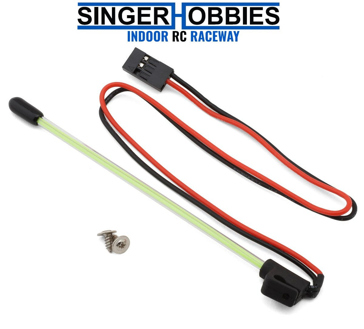 INJORA INJL44-GN Micro Crawler LED Whip Light (Green) (Side Fixed)