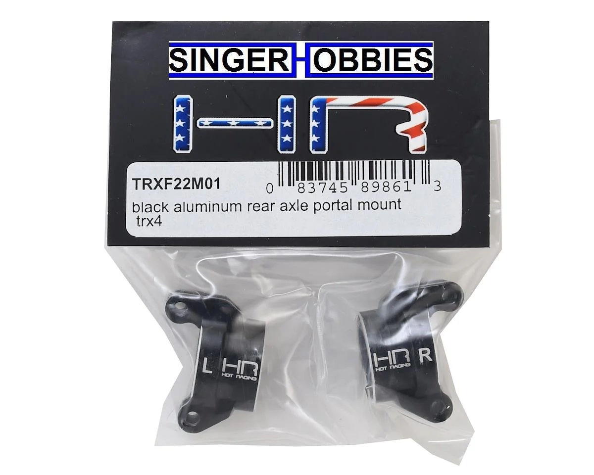 Hot Racing TRXF22M01 Traxxas TRX-4 8256 Aluminum Rear Axle Portal Mount