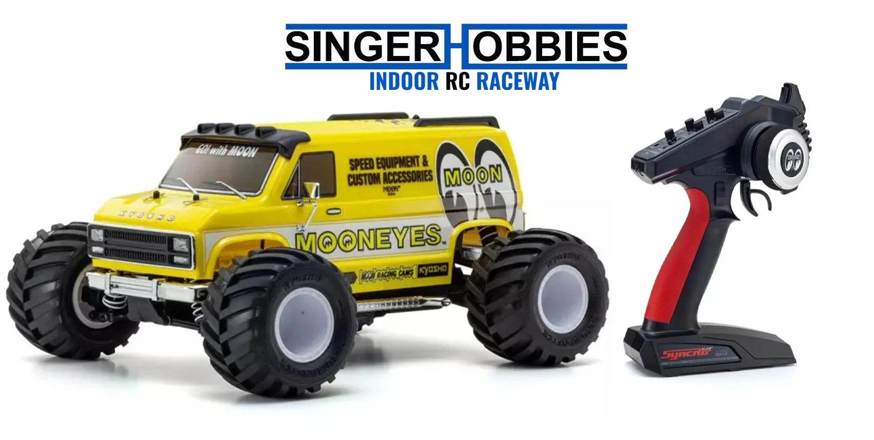 Kyosho 34413T1 Fazer Mk2 Mad Van 1/10 4WD Readyset RTR Monster Truck Mooneyes Br