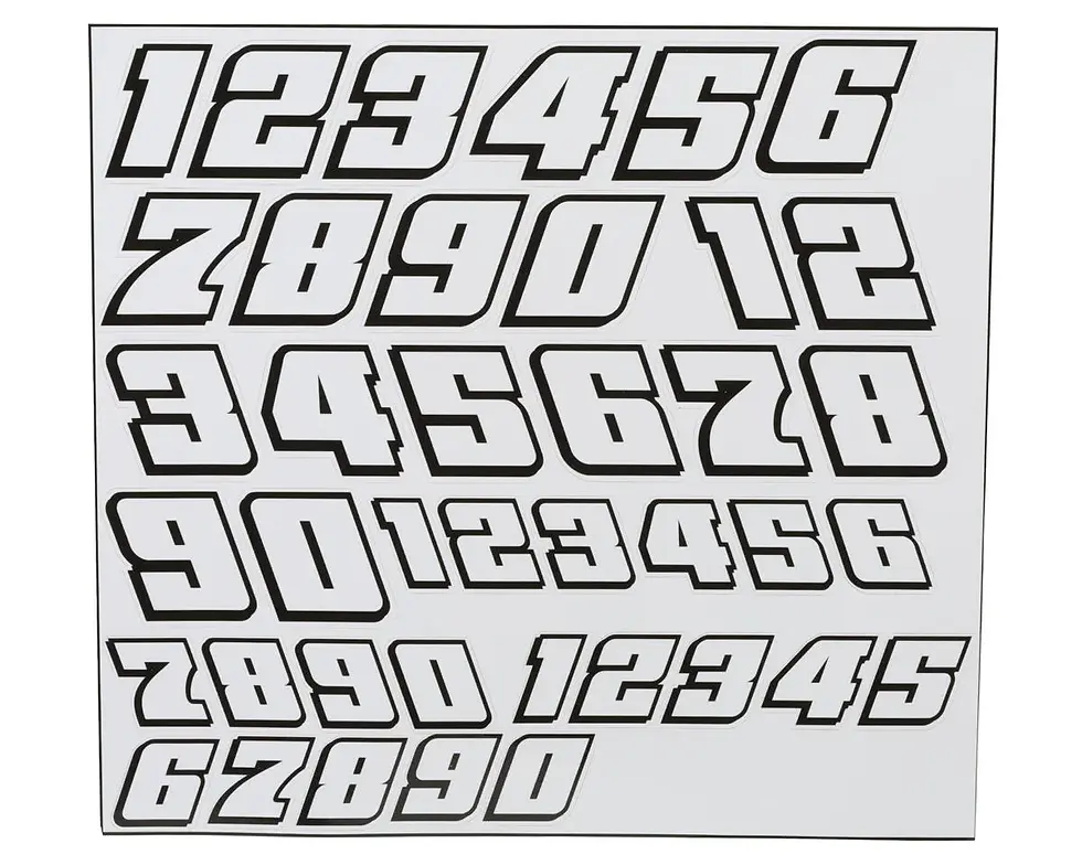 Thumbnail: UpGrade RC UPG-14297 "Vector" Graphic Set for Losi 22S Sprint Car (Red)