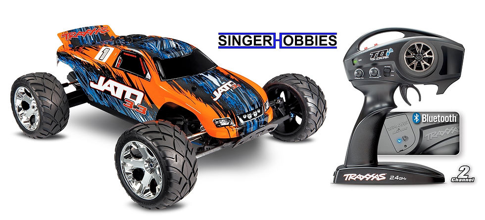 Traxxas 55077-3 Nitro Jato 3.3 Radio Control Stadium Truck RTR TQi 2.4Ghz