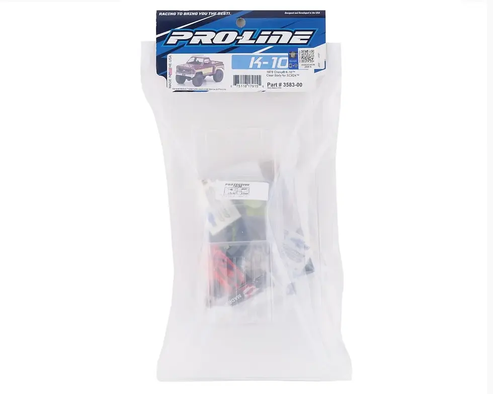 Thumbnail: PRO LINE 358300 Axial SCX24 1978 Chevy K10 Body (Clear)