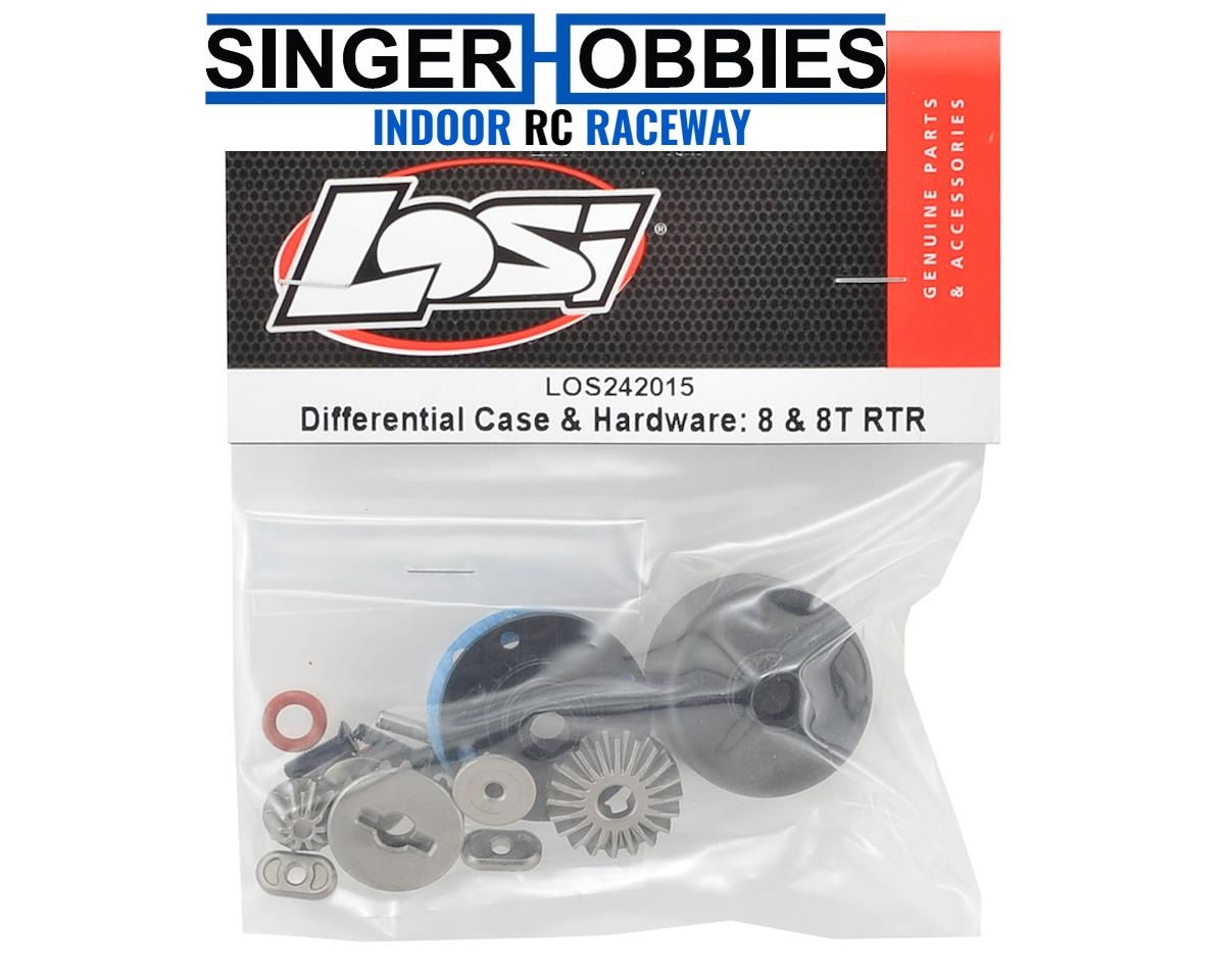 LOSI LOS242015 Differential Case & Hardware: 8 & 8T RTR